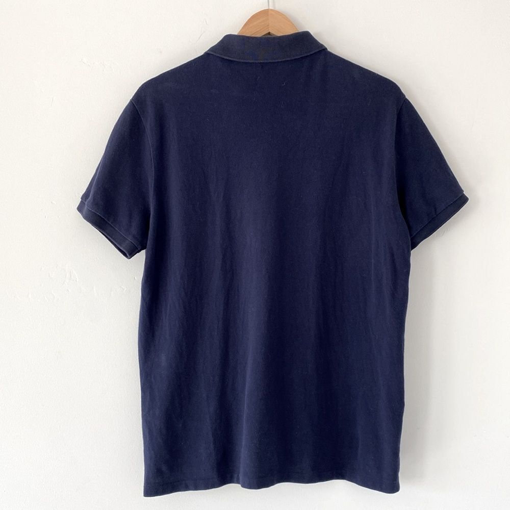 Polo by Ralph Lauren Navy Blue Large Pony Polo Shirt sz L Custom Slim Fit Preppy - Picture 3 of 8